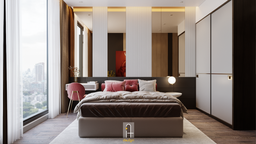 Phòng ngủ - Căn hộ 2PN Empire City - Phong cách Modern 