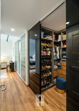 Phòng thay đồ - Căn hộ Palm Heights Quận 2 - Phong cách Bohemian + Modern 