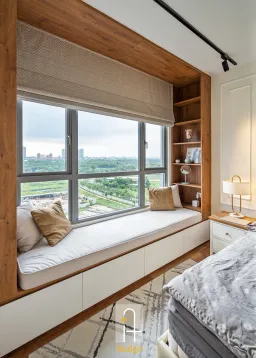 Phòng ngủ - Căn hộ Palm Heights Quận 2 - Phong cách Bohemian + Modern 