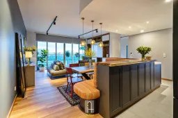 Phòng bếp, Phòng ăn - Căn hộ Palm Heights Quận 2 - Phong cách Bohemian + Modern 