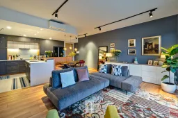 Phòng khách - Căn hộ Palm Heights Quận 2 - Phong cách Bohemian + Modern 