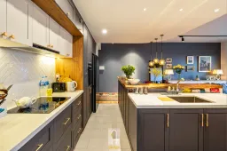 Phòng bếp - Căn hộ Palm Heights Quận 2 - Phong cách Bohemian + Modern 