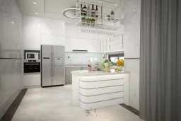 Phòng bếp - Nhà phố tại Quận 9 - Phong cách Modern 
