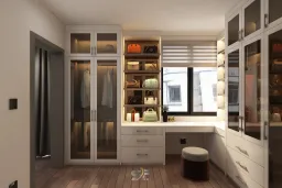 Phòng thay đồ - Nhà phố tại Quận 9 - Phong cách Modern 
