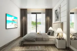 Phòng ngủ - Căn hộ tại Vinhomes Grand Park - Phong cách Modern 