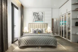 Phòng ngủ - Căn hộ tại Vinhomes Grand Park - Phong cách Modern 