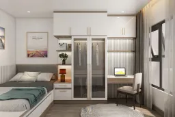 Phòng ngủ, Phòng làm việc - Căn hộ tại Vinhomes Grand Park - Phong cách Modern 