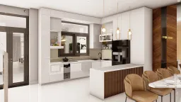 Phòng bếp - Nhà phố khu Vinhomes Grand Park - Phong cách Modern 