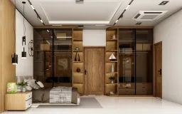 Phòng ngủ - Nhà phố khu Vinhomes Grand Park - Phong cách Modern 