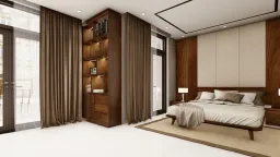 Phòng ngủ - Nhà phố khu Vinhomes Grand Park - Phong cách Modern 