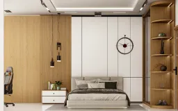 Phòng ngủ - Nhà phố khu Vinhomes Grand Park - Phong cách Modern 