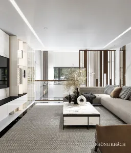 Phòng khách - Nhà phố Lê Trọng Tấn - Phong cách Modern 