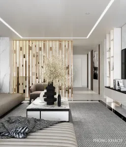 Phòng khách - Nhà phố Lê Trọng Tấn - Phong cách Modern 