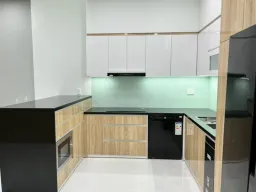 Phòng bếp - Nhà phố 120m2 tại Bình Dương - Phong cách Modern 