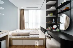 Phòng ngủ - Căn hộ Vinhomes Central Park - Phong cách Modern 