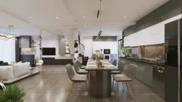 Phòng bếp, Phòng ăn - Nhà phố Tân Bình - Phong cách Modern 