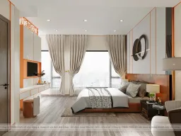 Phòng ngủ - Căn hộ The Marq Quận 1 - Phong cách Modern 