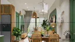 Phòng ăn - Căn hộ Lavita Charm Thủ Đức - Phong cách Tropical 