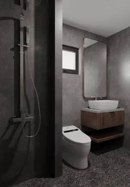 Phòng tắm - Căn hộ Palm Heights - Phong cách Industrial 