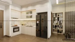 Phòng bếp - Căn hộ Kingston Residence - Phong cách Modern 