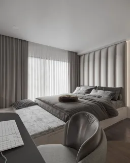 Phòng ngủ - Căn hộ duplex D'Lusso Quận 2 - Phong cách Modern 