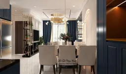 Phòng ăn - Căn hộ chung cư C Sky View - Phong cách Neo Classic 