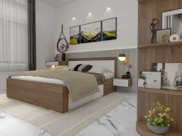 Phòng ngủ - Nhà phố Thuận An, Bình Dương - Phong cách Modern 