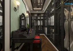 Phòng thay đồ - Nhà phố Bình Phước - Phong cách Indochine 