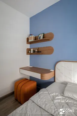 Phòng ngủ - Căn hộ S503 Vinhomes Grand Park - Phong cách Minimalist + Color Block 
