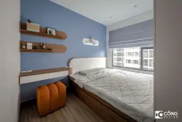 Phòng ngủ - Căn hộ S503 Vinhomes Grand Park - Phong cách Minimalist + Color Block 