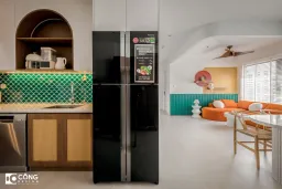 Phòng bếp - Căn hộ S503 Vinhomes Grand Park - Phong cách Minimalist + Color Block 