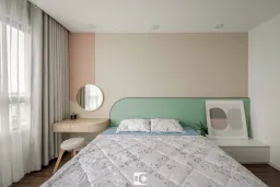 Phòng ngủ - Căn hộ The Riviera Point Quận 7 - Phong cách Minimalist + Color Block 