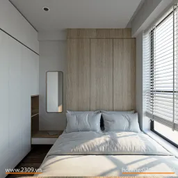 Phòng ngủ - Căn hộ Bcons Dĩ An, Bình Dương - Phong cách Modern + Scandinavian 