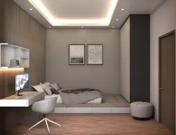 Phòng ngủ - Nhà phố Vũng Tàu 450m2 - Phong cách Modern 