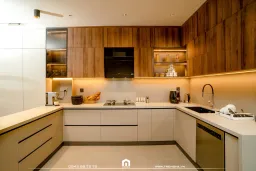 Phòng bếp - Nhà phố Bà Rịa 400m2 - Phong cách Modern 