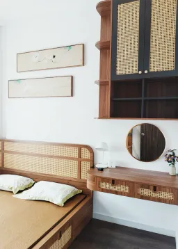 Phòng ngủ - Căn hộ Opal Boulevard Dĩ An - Phong cách Japandi 