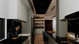 Phòng bếp - Căn hộ chung cư Quân Đội Gò Vấp - Phong cách Modern 