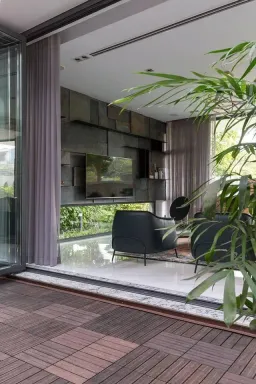 Phòng khách - Nhà sân vườn Lái Thiêu Bình Dương - Phong cách Modern 