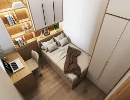 Phòng ngủ - Concept Căn hộ phong cách Scandinavian 