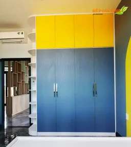 Phòng ngủ - Nhà phố Phan Thiết - Phong cách Color Block 