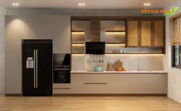 Phòng bếp - Concept Nhà bếp và Phòng khách - Phong cách Japandi 