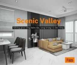 Phòng khách - Căn hộ Scenic Valley - Phong cách Modern 