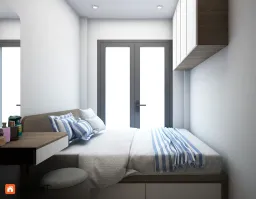 Phòng ngủ - Concept Nhà phố Phú Nhuận - Phong cách Scandinavian 