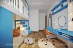 Phòng cho bé - Concept Căn hộ nhà anh Hiếu 78m2 - Phong cách Wabi Sabi 