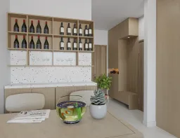 Phòng ăn - Concept Căn hộ Chung cư River Sài Gòn - Phong cách Scandinavian 