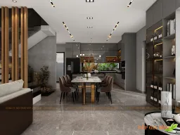 Phòng ăn - Concept Nhà phố Cát Lái - Phong cách Modern 