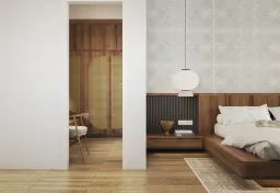 Phòng ngủ - Concept Nhà phố Mũi Né - Phong cách Japandi 