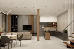 Phòng bếp - Biệt thự Bến Lức Long An - Phong cách Modern 