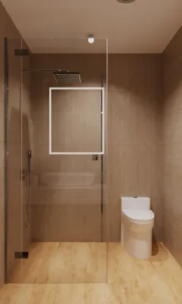 Phòng tắm - Căn hộ Mỹ Thuận Quận 8 - Phong cách Modern 