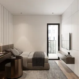 Phòng ngủ - Concept căn hộ Studio - Phong cách Modern 